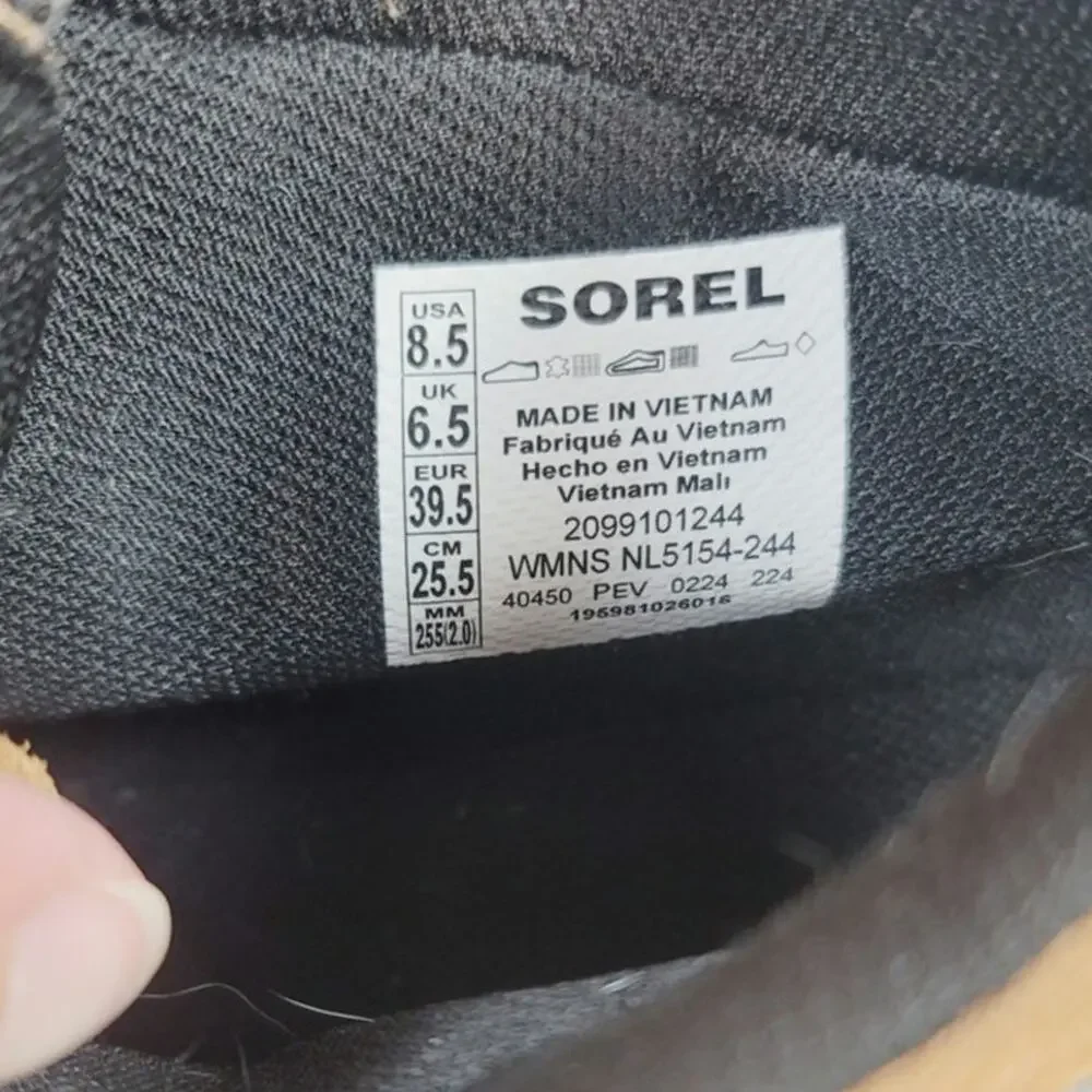 SOREL Out N About IV Classic Waterproof Duck Boot in Cognac/Grey/Blk, sz 8.5